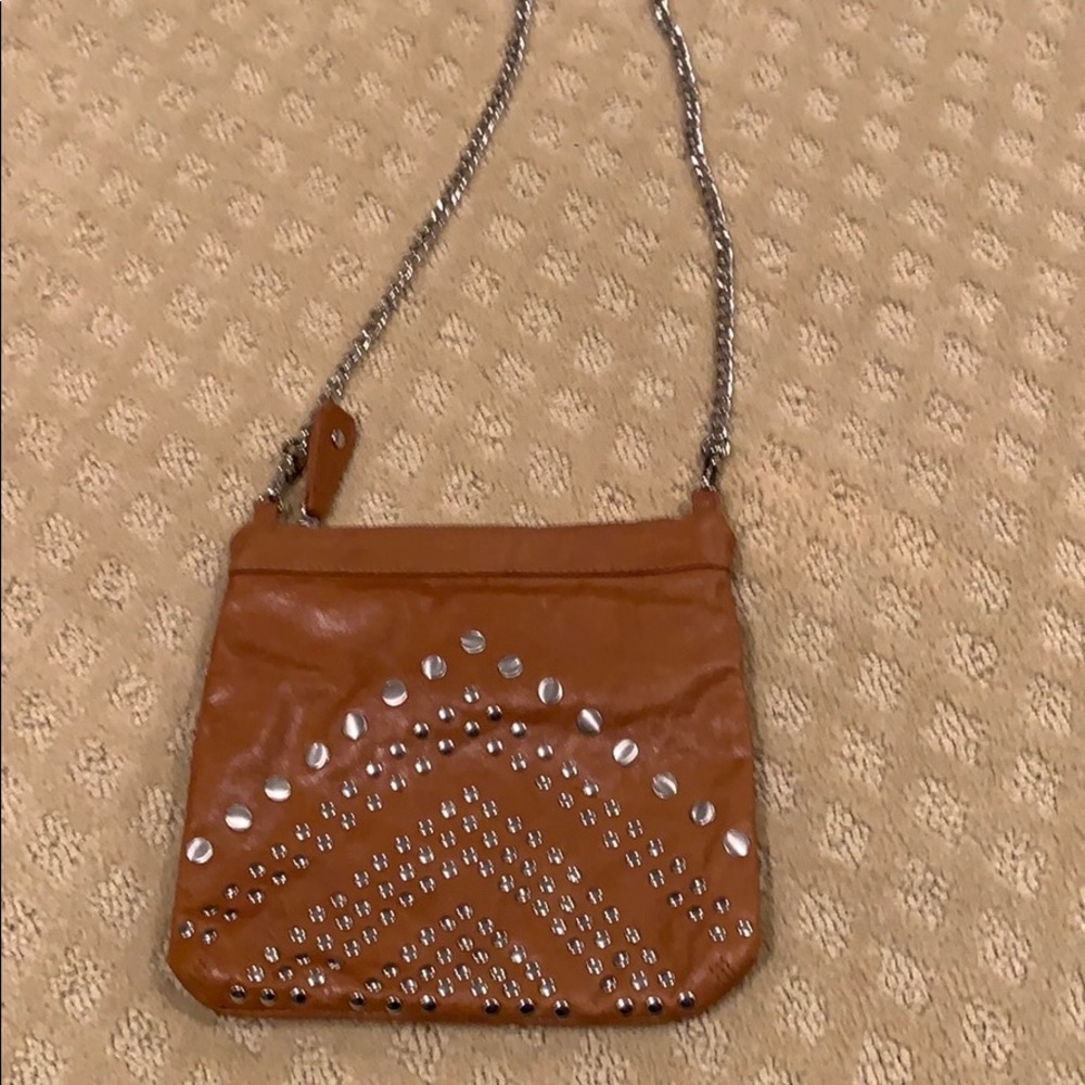 Brown studded bag